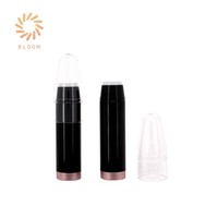 Envase Cosmético de Plástico en Forma de Bala con Serigrafía y Tapa de Rosca para Lápiz Labial, Tubo de 5 ml para Cuidado de la Piel