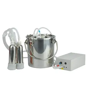 Electric Pulse Adjust Speed Automatic Stop Goat Sheep Milking Machine Portable Cow Milk Sucking Machine