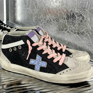 Zapatos de Skate de Diseño de Alta Gama, con Cordones, Lentejuelas, Parte Superior con Diseño de Paneles, Transpirables, Antideslizantes, Personalizables, Casuales - Product Image 1
