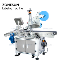 ZONESUN ZS-TB833 Horizontal Pliant Boîte en Carton Anti-Sabotage Adhésif Autocollant D'emballage De Cachetage Automatique Coin Machine à Étiquettes