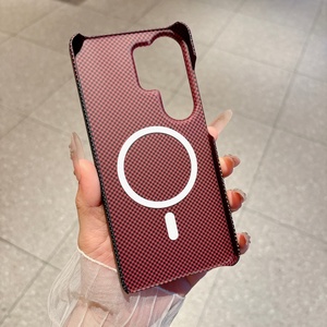 เคสโทรศัพท์มือถือลายคาร์บอนไฟเบอร์แบบแม่เหล็ก สำหรับ Samsung S26 S22 S23 S24 S25 Ultra A16 A17 A55 A56 A57 ป้องกันการกระแทก - Product Image 3