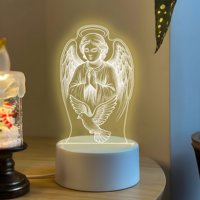 Lampe de nuit en acrylique Jésus Vierge Marie, alimentée par USB, impression 3D personnalisée, cadeau religieux, directement de l'usine