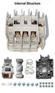 Магнитный контактор переменного тока, 110 В, 220 В, 380 В, <span class=keywords><strong>3</strong></span> полюса - Product Image 2