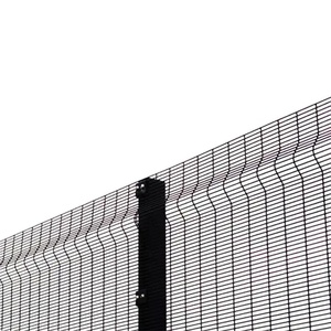 Clôture <span class=keywords><strong>anti</strong></span>-escalade haute sécurité 358, galvanisée, revêtement poudré vert noir, clôture d'aéroport, clôture de prison, prix d'usine - Product Image 1