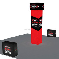 Présentoir de stand de salon commercial modulaire léger Portable Shanghai tissu de Tension de Sublimation de colorant de cadre en aluminium