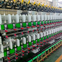Moteur de machine à tordre fantaisie à double broche creuse à deux rouleaux de l'usine Kingkangda pour fil de coton, fibre, textile