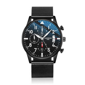 Nuevo reloj para hombre con correa de malla, luminoso, resistente al agua, reloj de cuarzo, elegante y casual, reloj para estudiantes. - Product Image 1