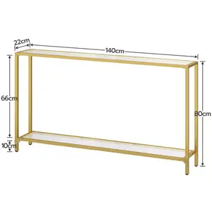 Wholesale Tempered Glass Console Table Wood Luxury Modern Style Gold Metal Golden Color Hallway Table Living Room Furniture
