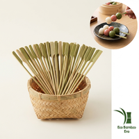 Brochettes en bambou écologiques avec logo personnalisé, outils de grillade pour le camping en plein air et la restauration