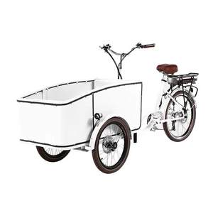 Tricycle pour bébé à chargement frontal, moteur 250w, vélo <span class=keywords><strong>cargo</strong></span> électrique avec housse de pluie <span class=keywords><strong>en</strong></span> vente flash - Product Image 4