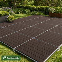 Kits de terrasses en bois composite WPC haute résistance pour aménagement paysager commercial, jardin et terrasse