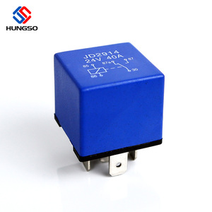 <span class=keywords><strong>Relais</strong></span> automobile universel miniature électromagnétique 12V, couleur bleue, bobine en cuivre 40A, SPDT, protection scellée - Product Image 2