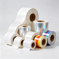 Autocollants imprimés sur mesure, tous types d'étiquettes adhésives, étiquettes laser en papier synthétique PET imperméable pour l'emballage