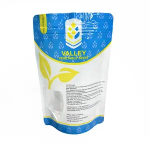 Somun için sebze tohumu dik duran poşetler Logo baskılı kozmetik kapları için esnek gıda paketleme çantası
