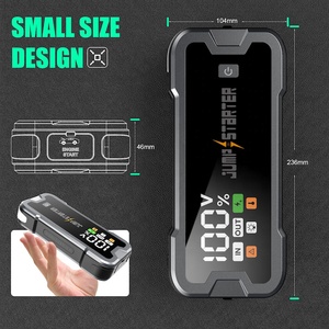 Démarreur de voiture portable 4000A à démarrage rapide avec écran numérique, charge rapide, éclairage LED, batterie externe 20000mAh pour véhicules - Product Image 6