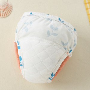 Personalizado Baby Toddler Algodão Orgânico Impermeável Reutilizável Higiênico Aprendendo Fralda Capa Calças Absorvente Potty Training Underwear - Product Image 3