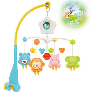 Baby Toys 0-6 Months <strong>Musical</strong> Bed Bell Rattle Infant Toy Baby <strong>Mobile</strong> <strong>Musical</strong> <strong>Cot</strong> With Projector - Product Image 3