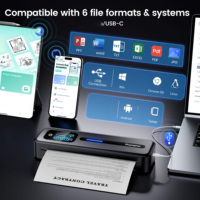 Phomemo M832D Printer Label termal nirkabel portabel A4 Printer portabel untuk penggunaan kantor atau perjalanan