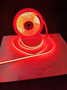 Tira de Luces <span class=keywords><strong>LED</strong></span> <span class=keywords><strong>RGB</strong></span> COB de 8 mm Cortable, 576 <span class=keywords><strong>LED</strong></span>/m, 5 Voltios, <span class=keywords><strong>12</strong></span> Voltios, 24 Voltios, Autoadhesiva, Fácil Instalación, IP20 - Product Image 2