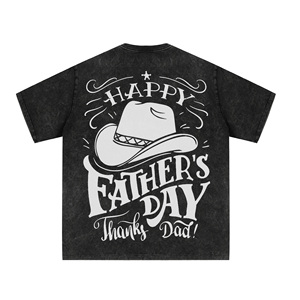 T-shirt personnalisé imprimé numériquement, coupe ample, effet vieilli, délavé à l'acide, épaules tombantes - Product Image 2