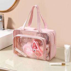 PVC Portable Waterproof Fashion Waterproof Transparent PVC Cosmetics Storage & Shopping <b>Bag</b> - Product Image 2