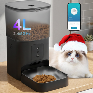 Distributeur automatique intelligent d'aliments pour chats et chiens Elecpet à prix compétitif avec minuterie, application WiFi TuyaSmart, en plastique rechargeable - Product Image 3
