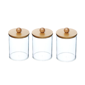 En gros, Distributeur de savon liquide portable en forme de bouteille ronde avec couvercle en bois, Organisateur de salle de bain et de vaisselle - Product Image 2