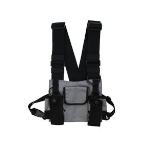 Venta caliente Walkie Talkie Case Radio Shoulder Holster <span class=keywords><strong>Chest</strong></span> Harness Holder Vest <span class=keywords><strong>Rig</strong></span> para Two Way Radio <span class=keywords><strong>Chest</strong></span> - Product Image 4
