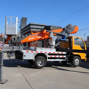 25 मीटर 28 मीटर ऊंचाई वाले ऑपरेशन ट्रक हवाई कार्य वाहन टेलीस्कोपिक बूट लिफ्ट - Product Image 5