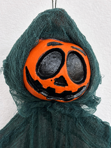 Décoration d'Halloween : Citrouille et fantôme suspendus, cape en maille déchirée, ornement pour la maison, le jardin et les fêtes - Product Image 5