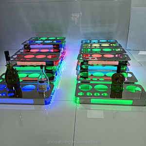 Diseño moderno personalizado acrílico LED botella presentador para enfriador de vino cubo de hielo noche pubs KTV fiestas bodas otros eventos - Product Image 2