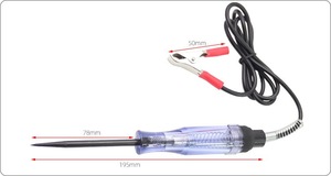 DC 6V-24Vアリゲータークリップ電気回路診断ペン車用テスタープローブライトシステム - Product Image 4