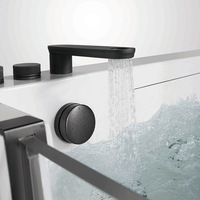 Bain-marie intérieur pour adulte, spa, bains à remous, hydro massage, baignoire à double oreiller