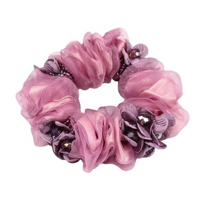 2025 Nueva Banda <span class=keywords><strong>el</strong></span>ástica <span class=keywords><strong>para</strong></span> <span class=keywords><strong>el</strong></span> <span class=keywords><strong>cabello</strong></span> <span class=keywords><strong>de</strong></span> alta elasticidad encaje <span class=keywords><strong>tul</strong></span> Scrunchy <span class=keywords><strong>lazos</strong></span> <span class=keywords><strong>para</strong></span> <span class=keywords><strong>el</strong></span> <span class=keywords><strong>cabello</strong></span> flor Floral Cristal Diamantes <span class=keywords><strong>de</strong></span> imitación encanto Organza Scrunchies - Product Image 4