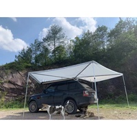 Auvent latéral de voiture à 270 degrés, en forme d'éventail, large couverture pour SUV, fourgonnette, camping-car et camion, abri de camping tout-terrain imperméable