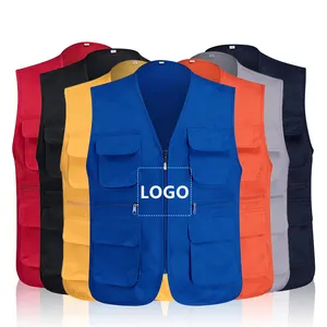 Haute qualité hommes travail Golf gilet pêche en plein air escalade randonnée multi poches tactique extérieur gilet