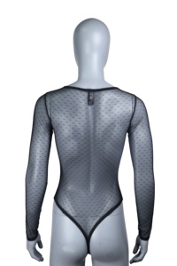 Đồ lót gợi cảm bodysuit nữ đính kim cương lưới cá, đồ lót xuyên thấu, tất lưới gợi cảm, trang phục lưới xuyên thấu, bodysuit gợi cảm - Product Image 3