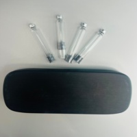 Flacon en verre de 3 ml pour stylo d'injection esthétique, cartouche en verre borosilicate stérile anti-fuite avec base noire, OEM
