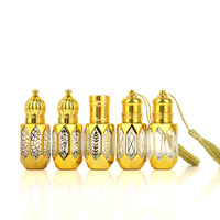 Portable voyage Mini taille 10ml Vintage arabe dubaï Attar bouteille verre parfum verre luxe Oud huile essentielle rouleau bouteille