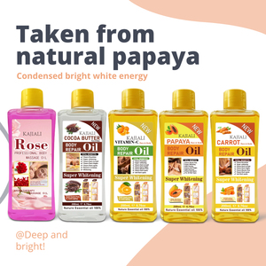 Tinh dầu nguyên chất thực vật tự nhiên dầu massage cơ thể 200ml tinh chất đu đủ ca cao dưỡng ẩm và tẩy tế bào chết dầu thương mại nước ngoài - Product Image 4