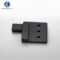 Bloc en acier inoxydable/aluminium sablé CNC sur mesure avec trous fraisé à queue de vis et perçage pour montage d'équipement semi-conducteur
