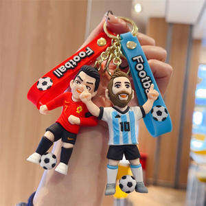 Llavero de Fútbol con Diseño de Camisetas de <span class=keywords><strong>Estrellas</strong></span> como Cristiano Ronaldo y <span class=keywords><strong>Messi</strong></span>, Pequeño Regalo para Fanáticos - Product Image 2