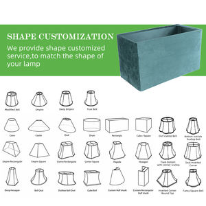 Hot Selling Bulk Pyramid Plain Lamp Shade Office Modern Rectangular <strong>Velvet</strong> Handmade <strong>Lampshade</strong> - Product Image 4