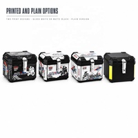 Boîte de transport pour moto en PP renforcé durable, 36L, boîte rigide universelle pour moto électrique, coffre de rangement pour voyages longue distance
