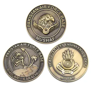 Mẫu Miễn Phí Oem Chất Lượng Cao Tùy Chỉnh Antique Vàng Bronze Kim Loại Challenge Eagle Lưu Niệm Coin