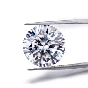 Small Size Round Brilliant White Moissanite Diamond Hearts and arrows Luxury Diamond For Jewelry