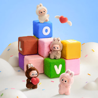 Pour POP MART 100% Original Série Heart Code Blind Box L Bubu 4.0(A-M) (N-Z) Pendentif de téléphone portable en vinyle et peluche PVC durable