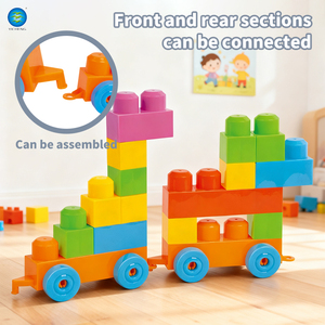 180 Piezas de Bloques de Construcción de Plástico Creativos - Juguetes Educativos STEM de Aprendizaje DIY Tren para Niños <span class=keywords><strong>Desarrollo</strong></span> de la Inteligencia - Product Image 5