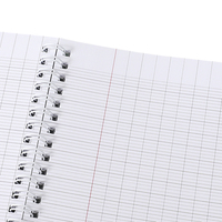 Cahier à spirale A5 personnalisé avec logo, 120 pages, lignage Seyès, cahier d'exercices scolaire