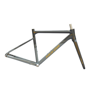 Cadre de vélo de route en alliage d'aluminium Hulor 700c avec axe traversant, passage interne des câbles, frein à disque - Product Image 3